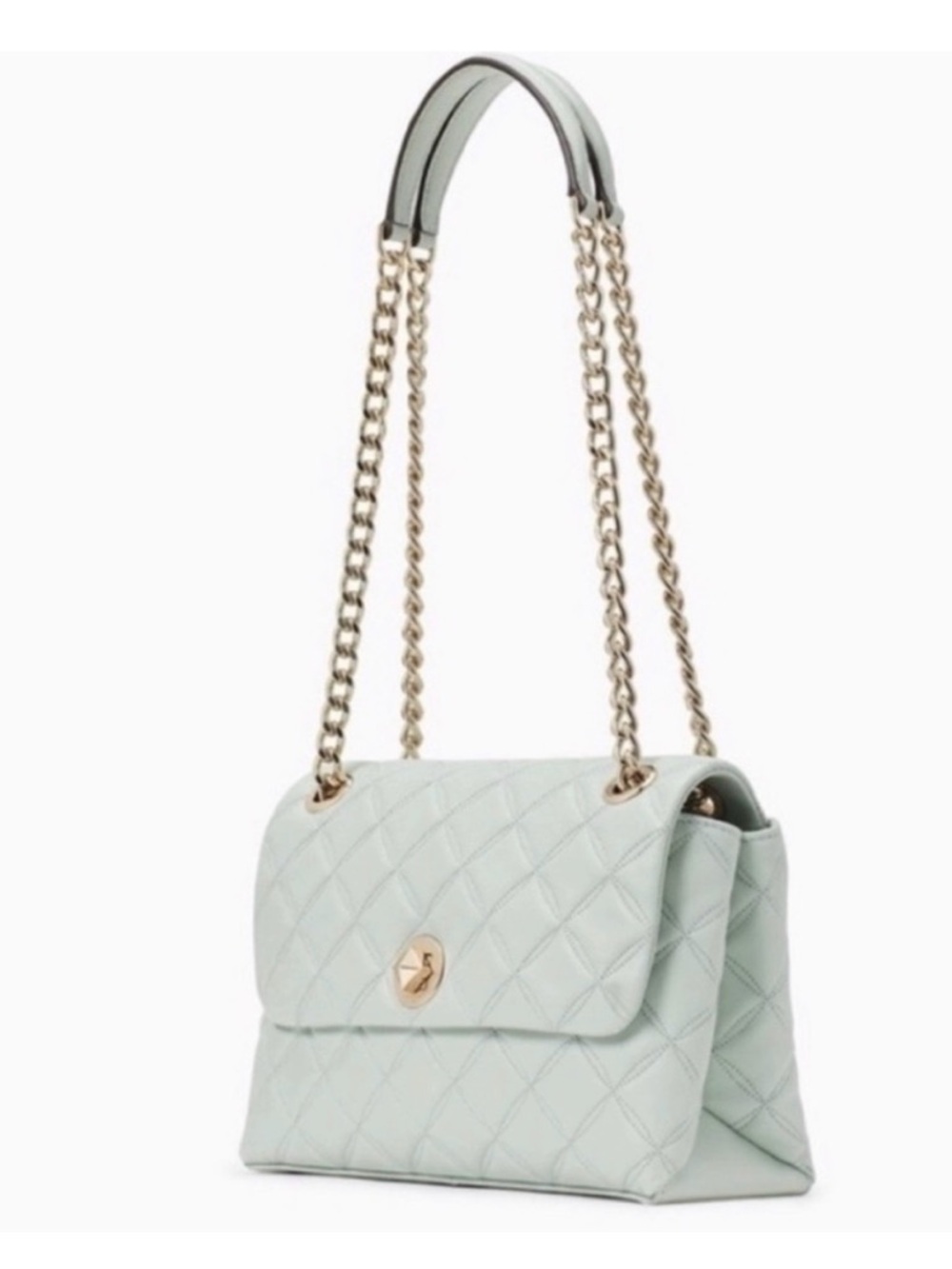 Kate Spade Quilted Chain Shoulder Bag - New With Tags - Mint Green